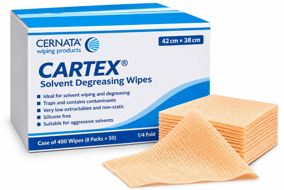 CERNATA CARTEX Solvent Degreasing Wipes 42cm x 38cm Case 400