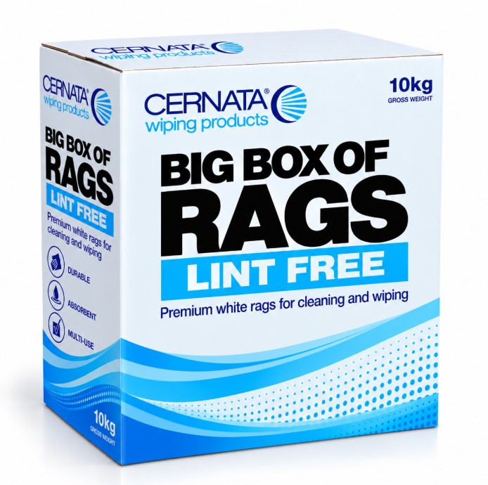 LINT FREE - Non Linting white rags for cleaning and wiping