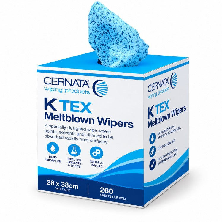 CERNATA Meltblown Wipes Crowsfoot Boxed Roll 260 Sheets