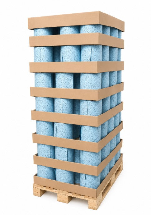 Meltblown Crowsfoot Wipes Boxed Roll 280 x 380mm 260 Sheets Pallet of 60 Rolls