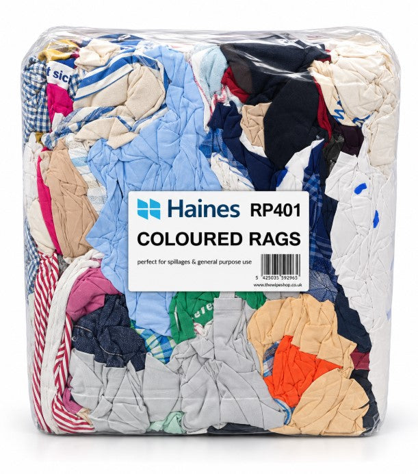Coloured Mixed Rag for General Purpose Cleaning 10kg Bag