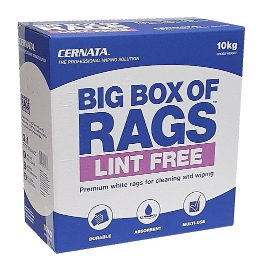 CERNATA Lint Free Rag Supplied in a 10kg Carton
