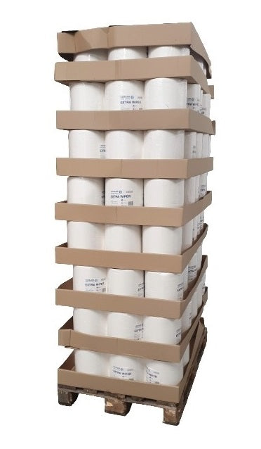 CERNATA White Lint Free Extra Wiper Roll 280mm x 300mm 500 Sheets Pallet of 120 Rolls