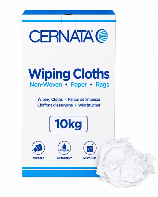 White- Soft NEW 100% cotton rags for cleaning and wiping 10kg Box